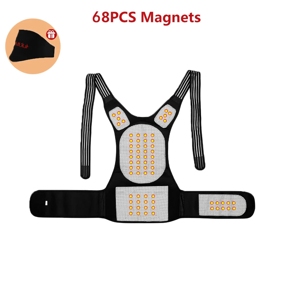 Tourmaline Magnet Heated Vest Magnetic Self-Heating Thermal Clothing Waist Brace Lumbar Pad Corset Postrue Corrector Relief Pain