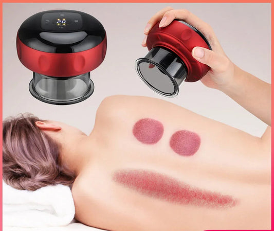 Intelligent Vacuum Cupping Massage Device Electric Heating Scraping Suction Cups Physical Fatigue Relieve Health Guasha Cans